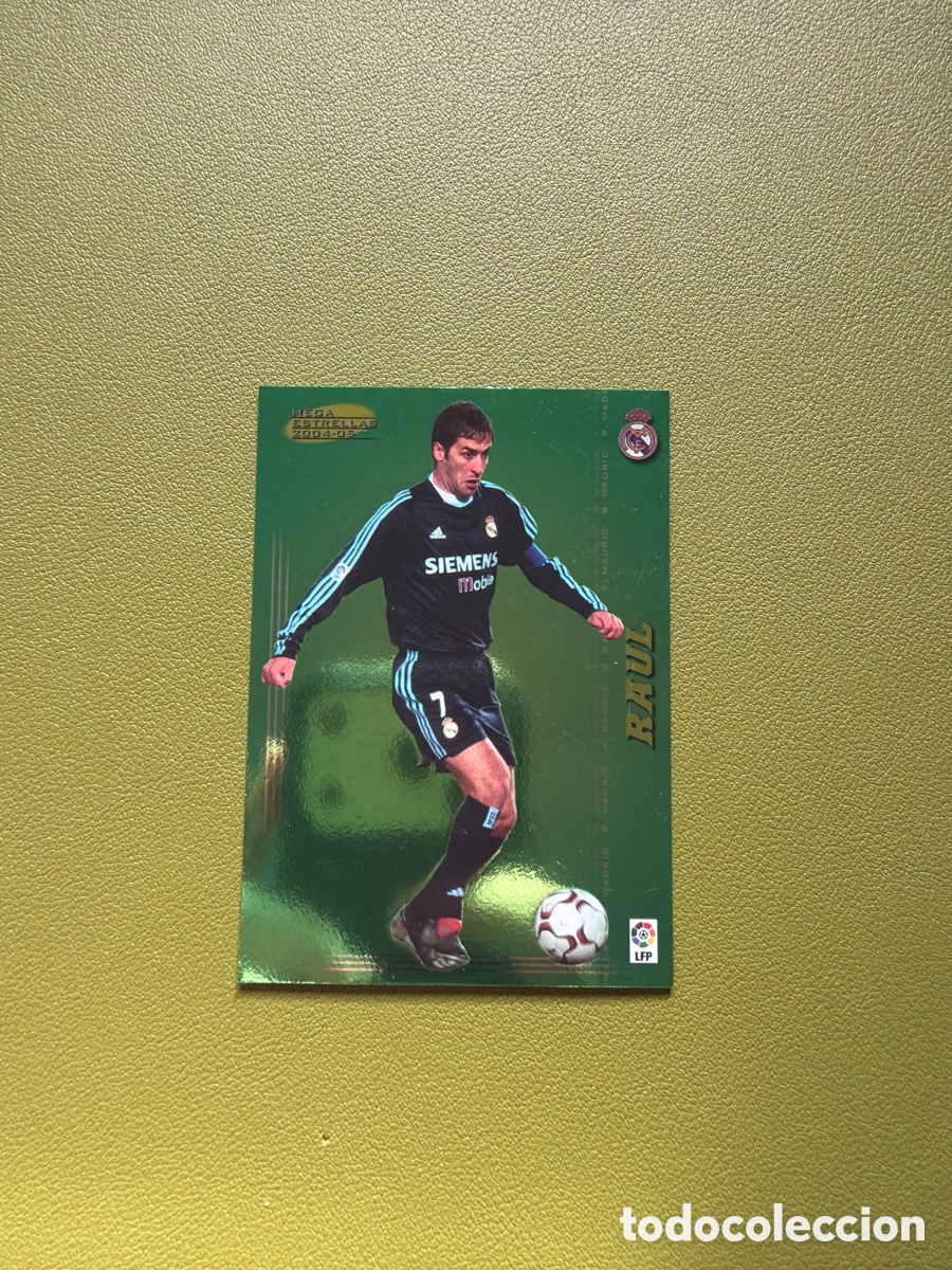 Cromos de f&uacute;tbol: Ra&uacute;l 394 Megacracks 04/05 Mega Estrellas Real Madrid
