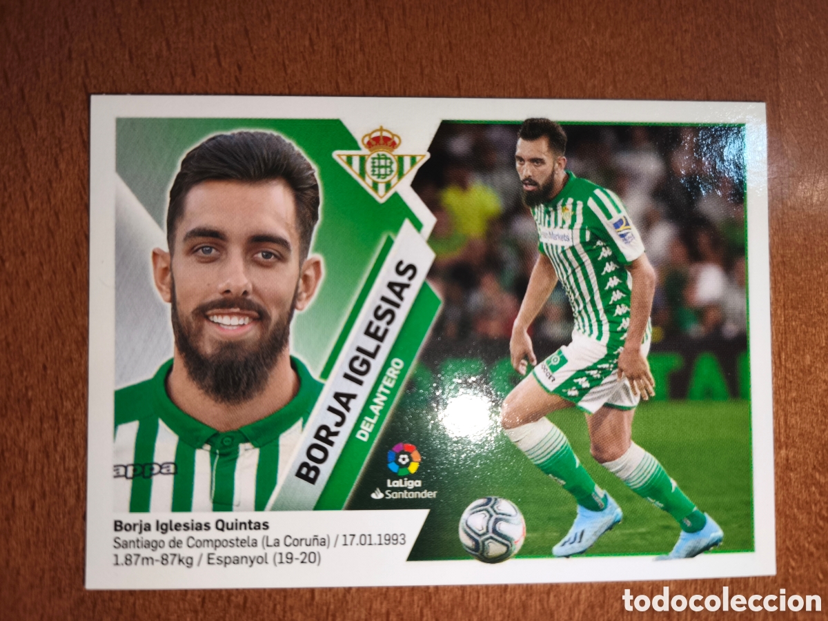 Cromos de f&uacute;tbol: Borja Iglesias fichaje n&deg;53 liga este 19/20 Real Betis