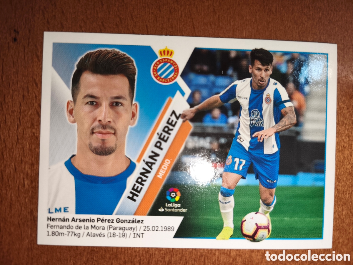 Cromos de f&uacute;tbol: Hern&aacute;n P&eacute;rez n&deg;12 liga este 19/20 Espanyol
