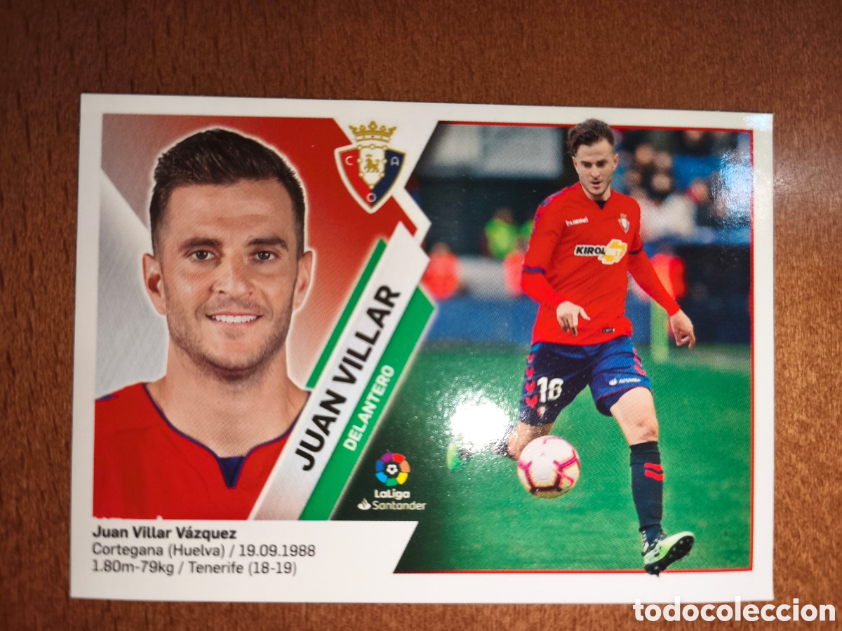 Cromos de f&uacute;tbol: Juan Villar n&deg;15 liga este 19/20 Osasuna