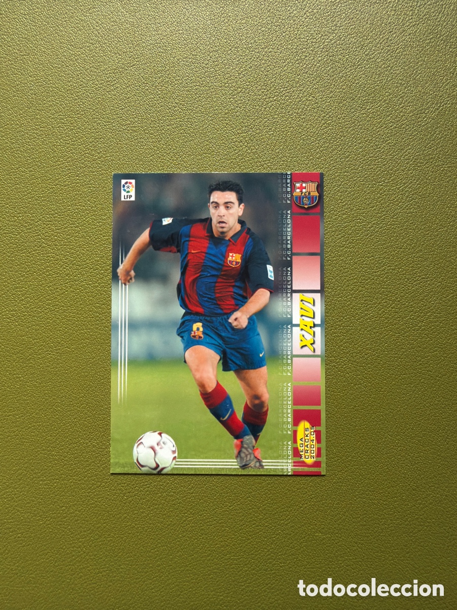 Cromos de f&uacute;tbol: Xavi 66 Megacracks 04/05 Barcelona