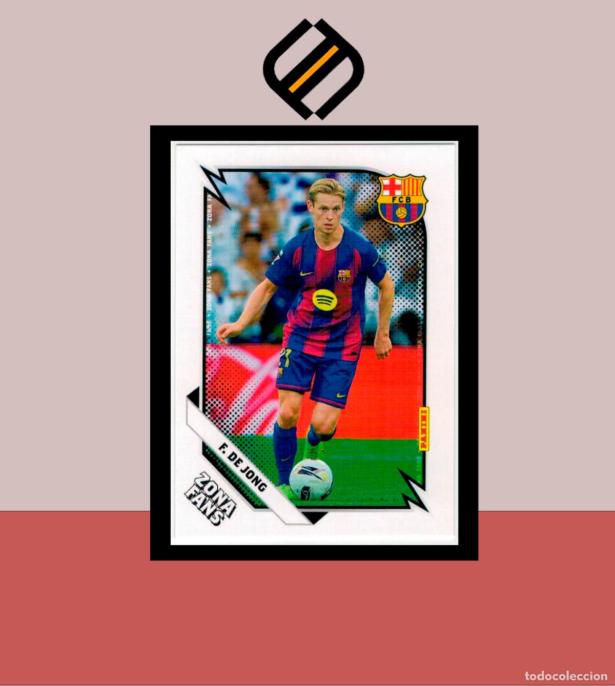 Cromos de f&uacute;tbol: PANINI CLUB FC BARCELONA BAR&Ccedil;A 2025 2026 25 26 COLECCI&Oacute;N OFICIAL N&ordm; 37 FRAN DE JONG ZONA FANS