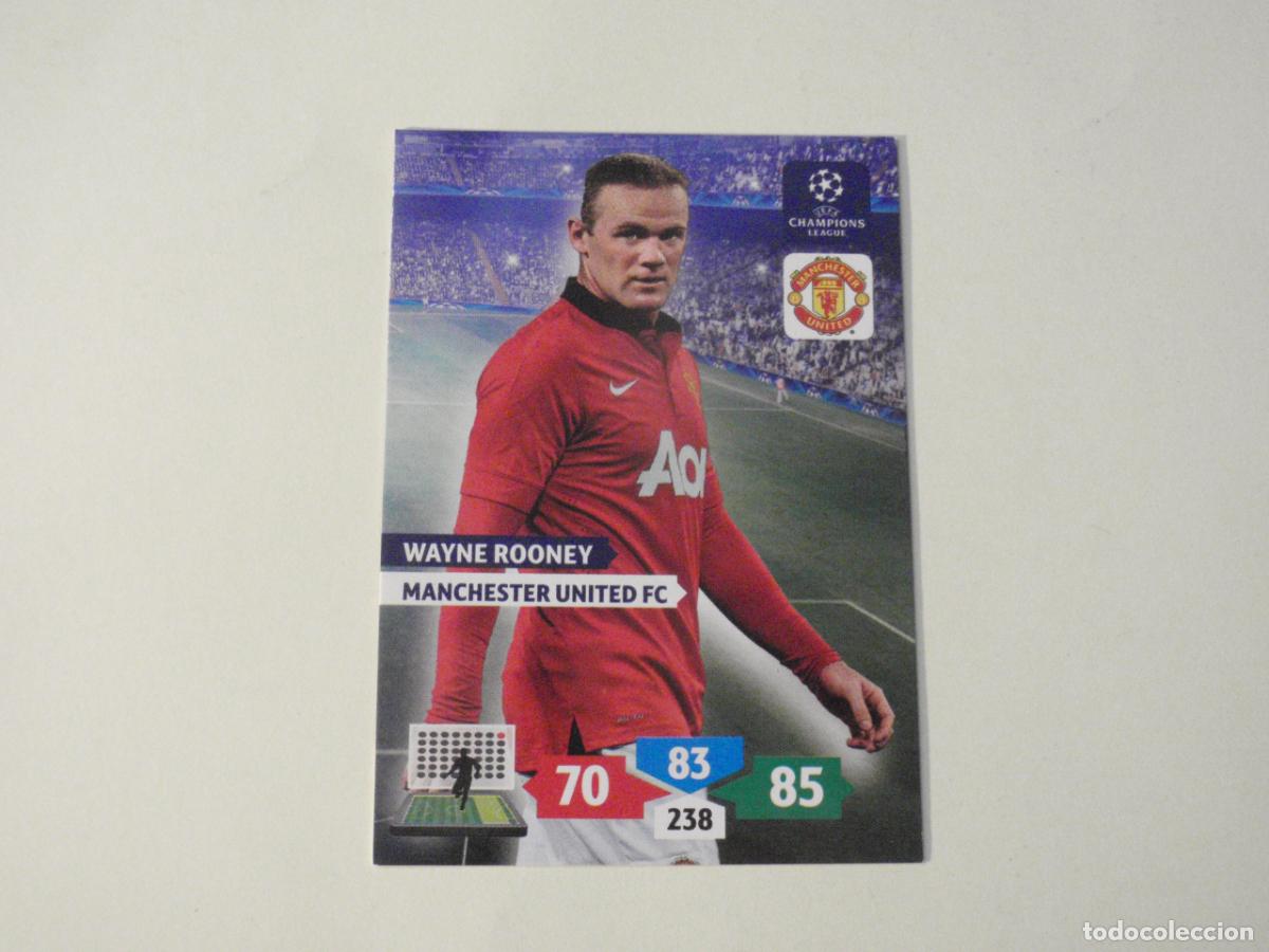 Cromos de f&uacute;tbol: ROONEY Manchester United. Trading card Adrenalyn XL UEFA CHAMPIONS LEAGUE 2013 2014 Panini 13 14