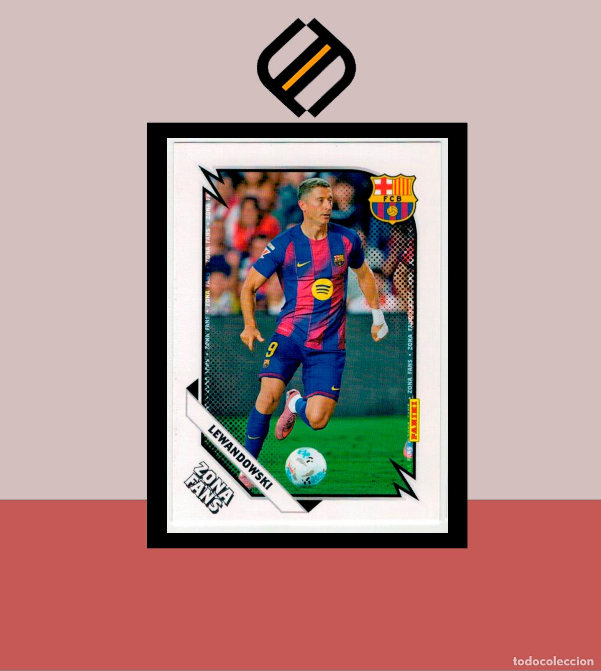 Football Stickers: PANINI CLUB FC BARCELONA BAR&Ccedil;A 2025 2026 25 26 COLECCI&Oacute;N OFICIAL N&ordm; 43 LEWANDOWSKI ZONA FANS