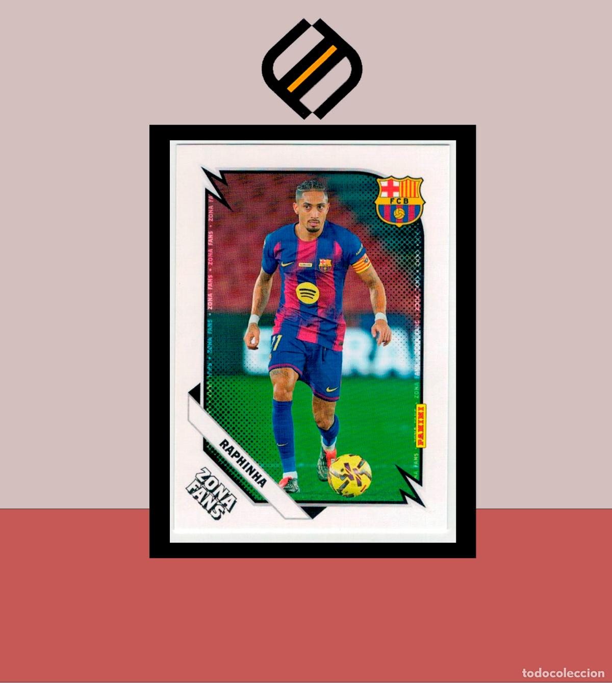 Cromos de f&uacute;tbol: PANINI CLUB FC BARCELONA BAR&Ccedil;A 2025 2026 25 26 COLECCI&Oacute;N OFICIAL N&ordm; 45 RAPHINHA ZONA FANS