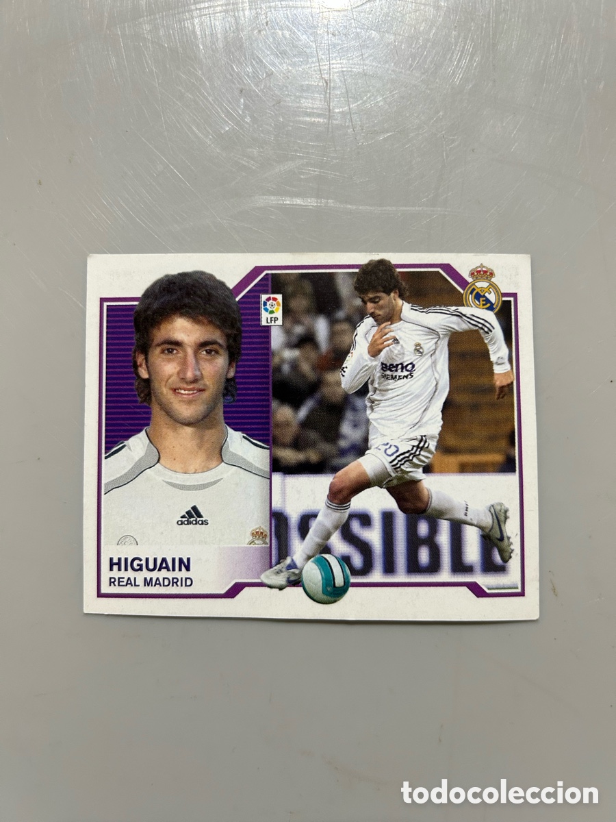Cromos de f&uacute;tbol: GONZALO HIGUAIN - REAL MADRID (COLECCIONES ESTE 2007-08)