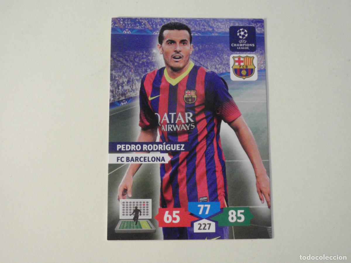 Cromos de f&uacute;tbol: PEDRO Barcelona. Trading card Adrenalyn XL UEFA CHAMPIONS LEAGUE 2013 2014 Panini 13 14