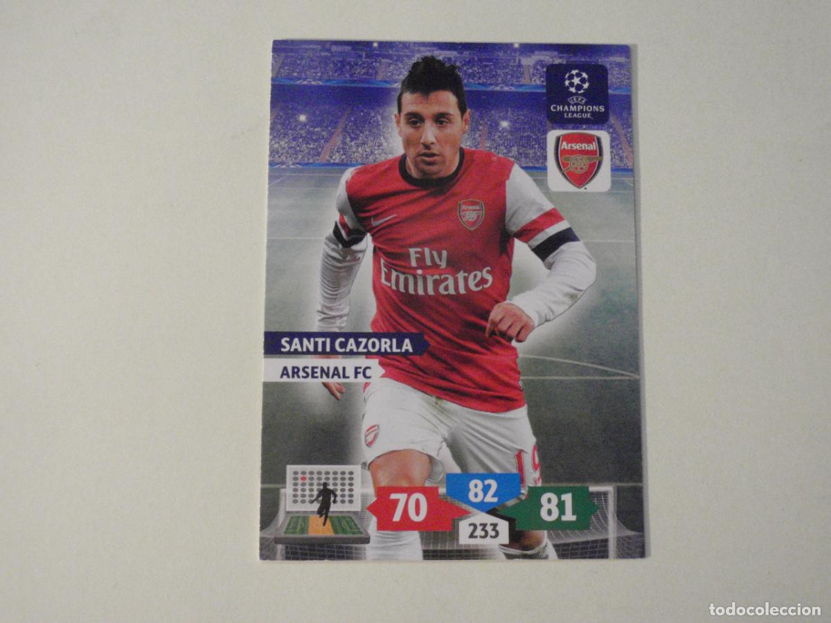 Cromos de f&uacute;tbol: CAZORLA Arsenal. Trading card Adrenalyn XL UEFA CHAMPIONS LEAGUE 2013 2014 Panini 13 14