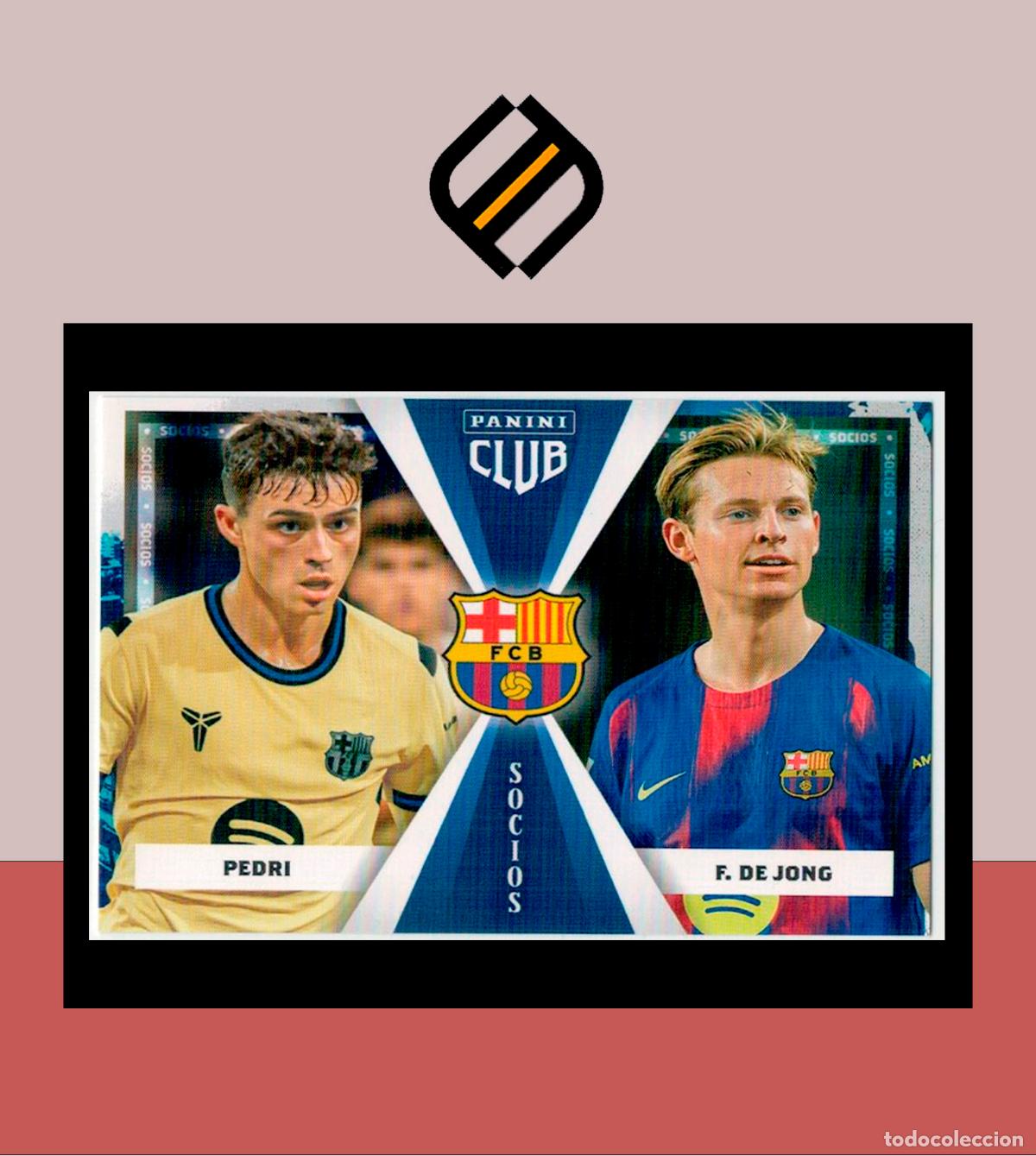 Football Stickers: PANINI CLUB FC BARCELONA BAR&Ccedil;A 2025 2026 25 26 COLECCI&Oacute;N OFICIAL N&ordm; 48 PEDRI FRAN DE JONG SOCIOS