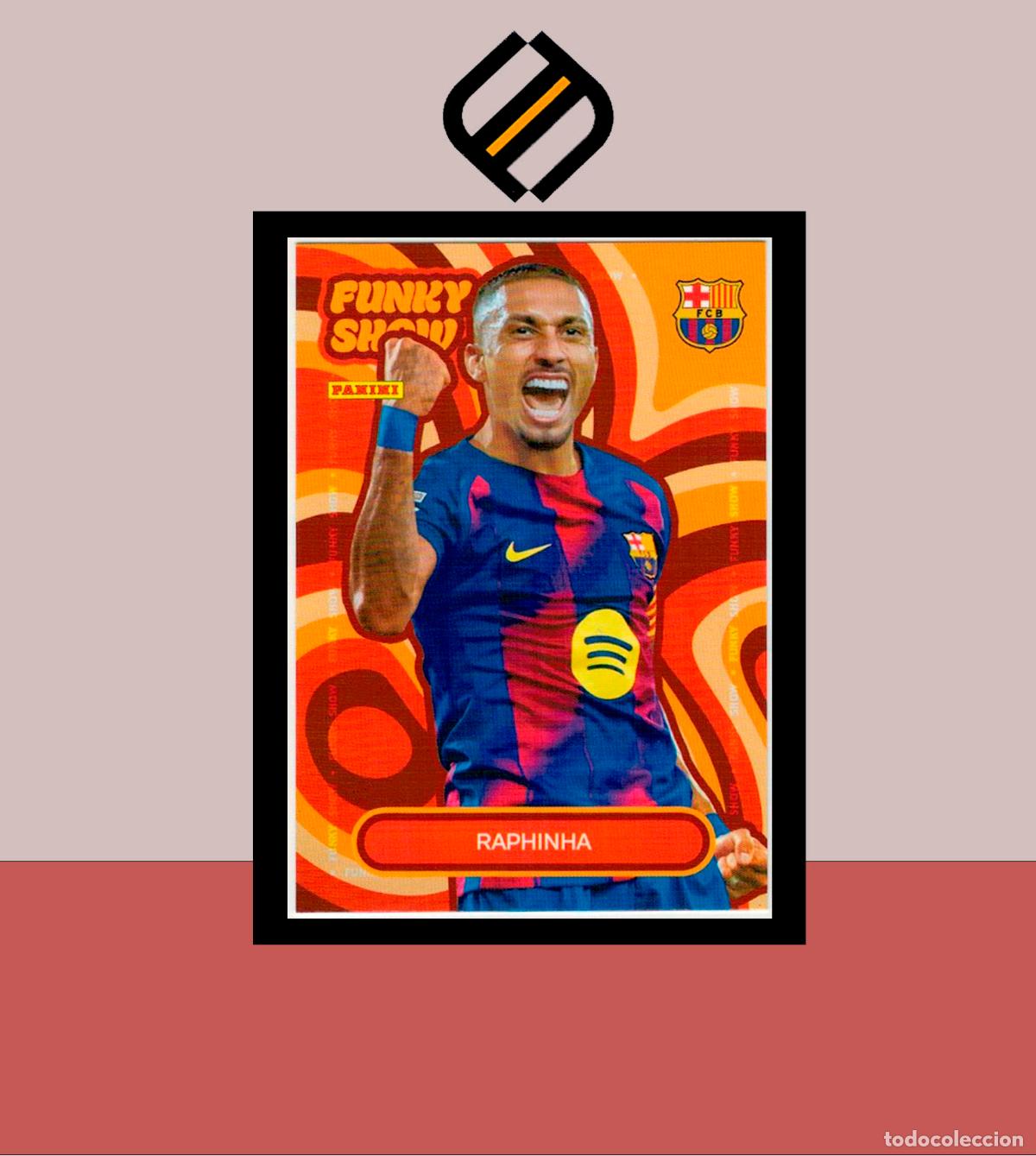 Cromos de f&uacute;tbol: PANINI CLUB FC BARCELONA BAR&Ccedil;A 2025 2026 25 26 COLECCI&Oacute;N OFICIAL 55 RAPHINHA FUNKY SHOW