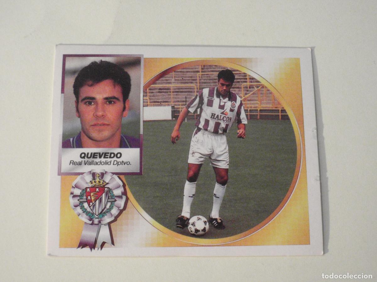 Cromos de f&uacute;tbol: Cromo QUEVEDO Valladolid COLOCA VERSI&Oacute;N HALC&Oacute;N. LIGA EDICIONES ESTE 1994 1995. NUNCA PEGADO 94 95