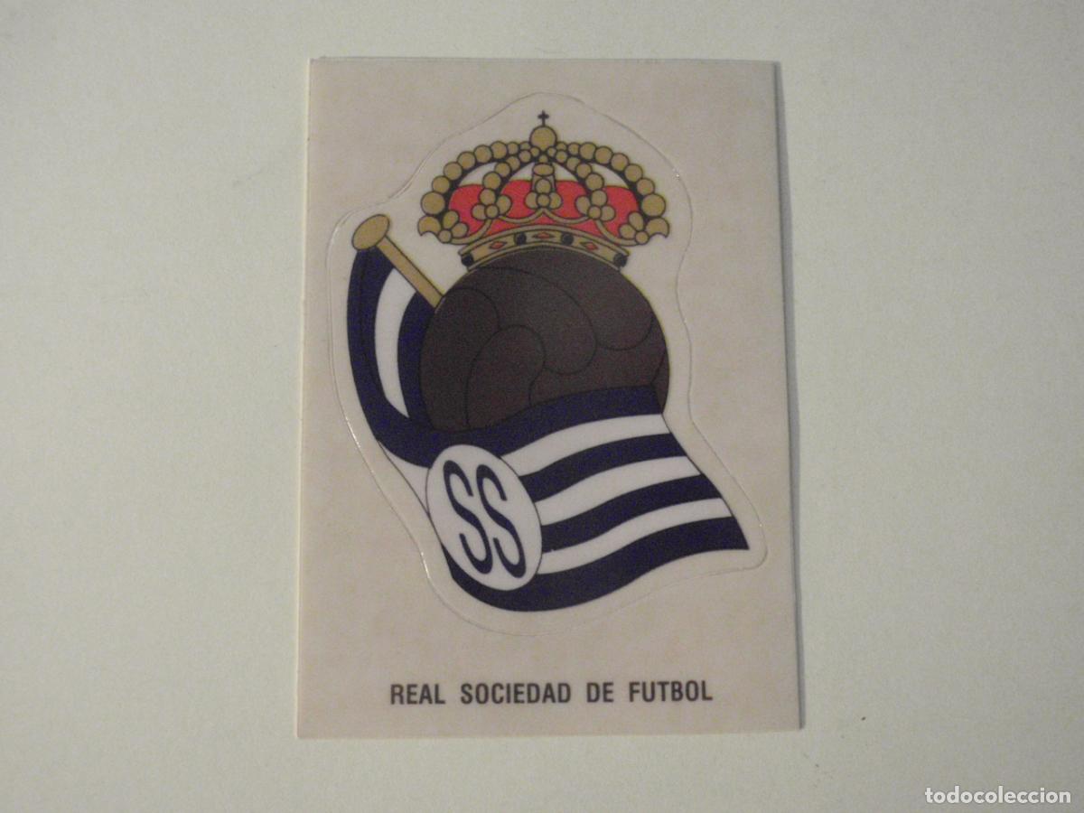 Cromos de f&uacute;tbol: Cromo 31 ESCUDO REAL SOCIEDAD. ESTRELLAS DE LA LIGA FUTBOL 92 - 93 PANINI. 1992 1993