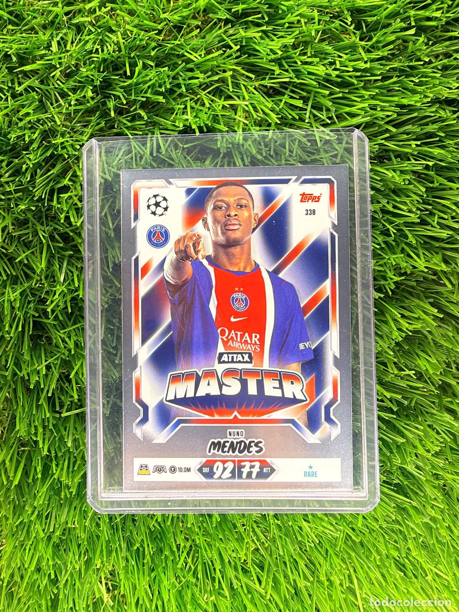 Cromos de f&uacute;tbol: N&ordm; 338 Nuno Mendes Attax Master Paris Saint-Germain Match Attax 26 27