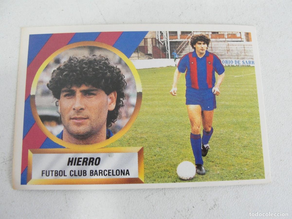 Cromos de f&uacute;tbol: LIGA ESTE 88 89 - BARCELONA MANOLO HIERRO - ULTIMO FICHAJE N&ordm; 1 - SIN PEGAR - IMPECABLE