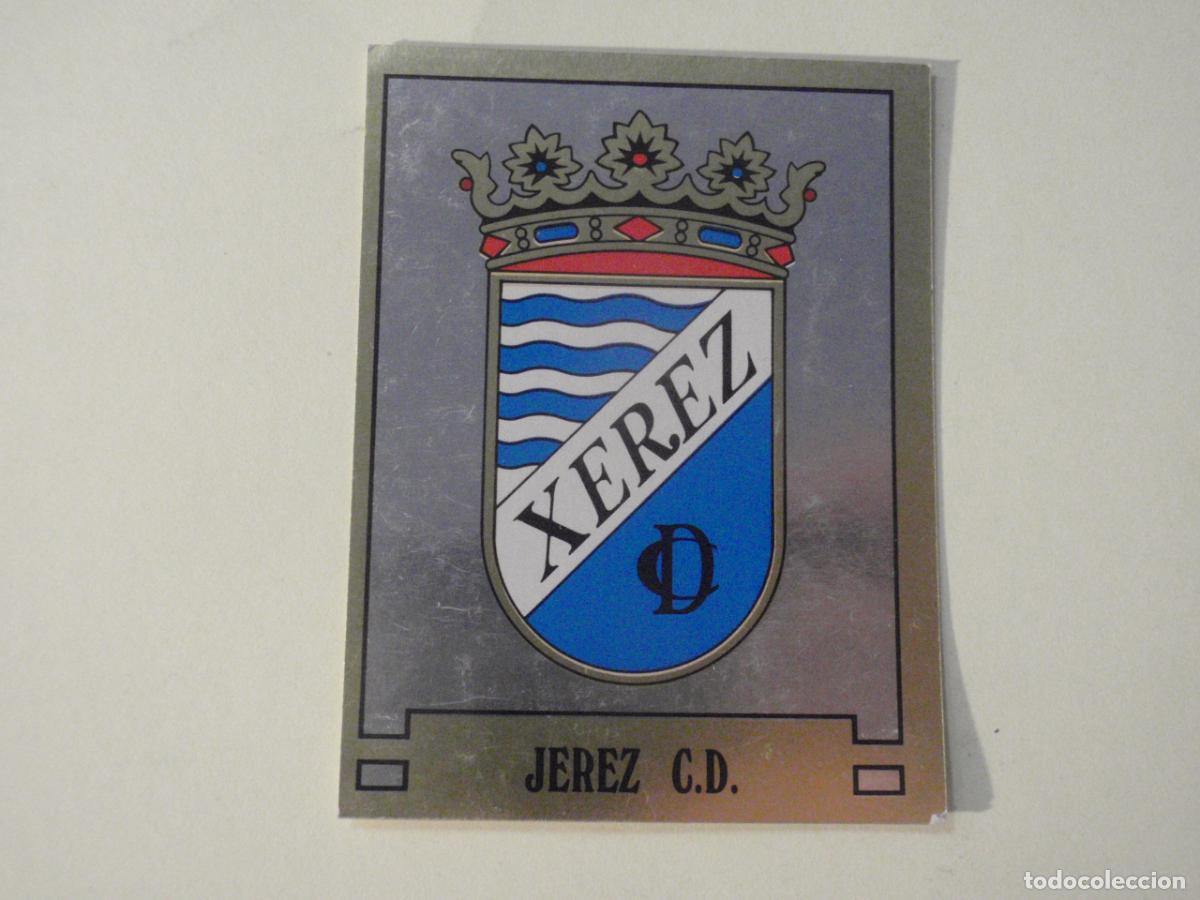 Cromos de f&uacute;tbol: Cromo 387 Escudo JEREZ C.D. FUTBOL 89 - LA LIGA PANINI 1988 1989