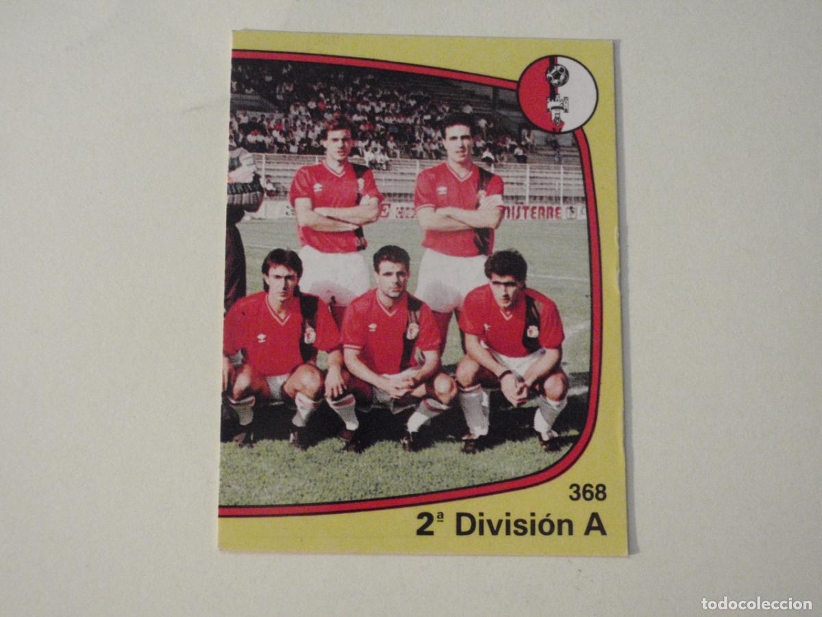 Cromos de f&uacute;tbol: Cromo 368 Alineaci&oacute;n BURGOS - Trasera escudo Deportivo. FUTBOL 89 - LA LIGA PANINI 1988 1989