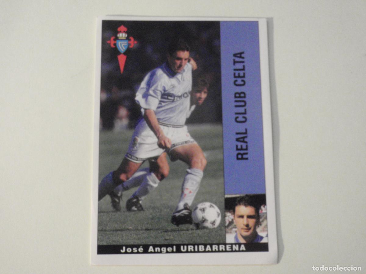 Cromos de f&uacute;tbol: Cromo futbol URIBARRENA Celta BAJA. LIGA 95-96 de PANINI. Sticker 1995 1996 nunca pegado