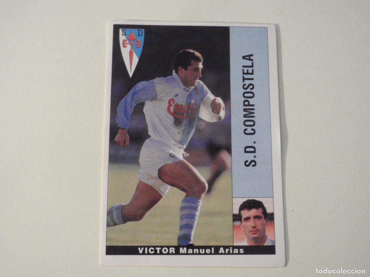 Cromos de f&uacute;tbol: Cromo futbol VICTOR Compostela BAJA. LIGA 95-96 de PANINI. Sticker 1995 1996 nunca pegado