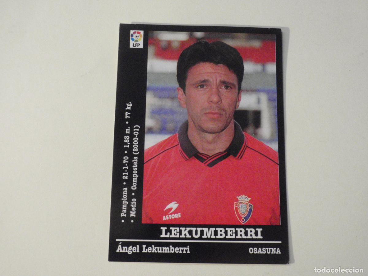 Cromos de f&uacute;tbol: Cromo 315a LEKUMBERRI Osasuna. LIGA 2000 - 2001 de PANINI. Sticker 00 01. Nunca pegado
