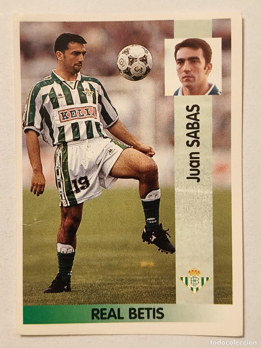 Cromos de f&uacute;tbol: #124 SABAS (REAL BETIS) LIGA 96/97 PANINI