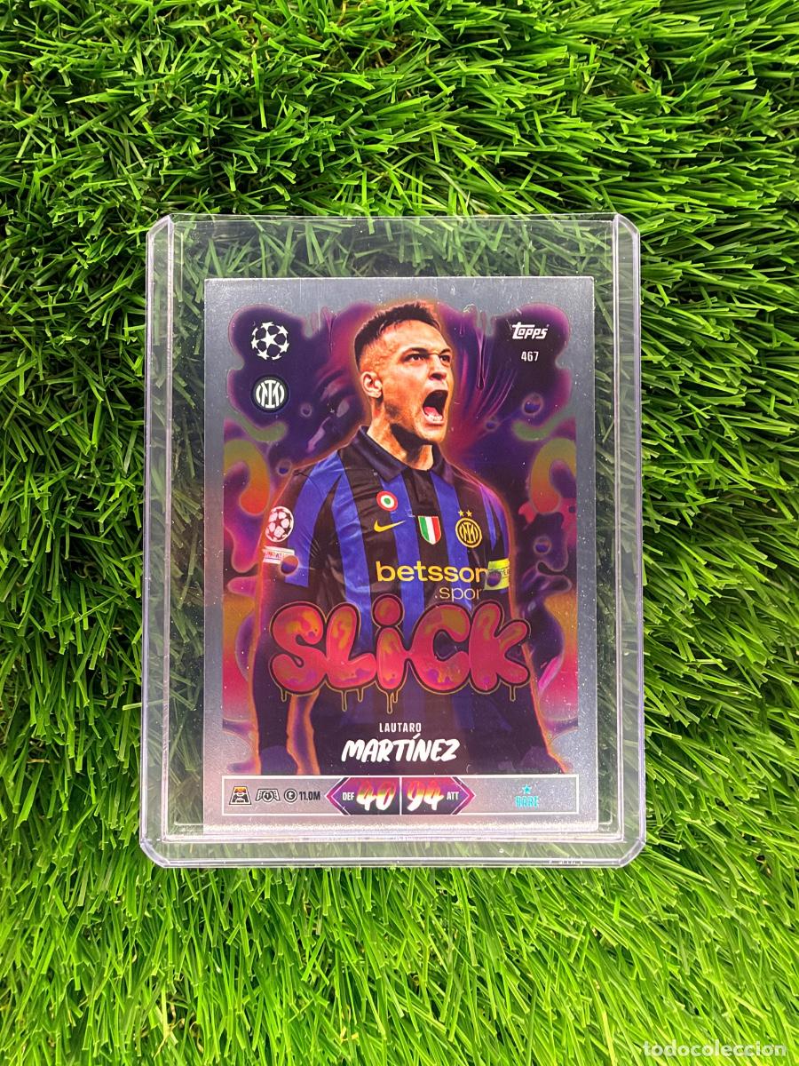 Cromos de f&uacute;tbol: N&ordm; 467 Lautaro Mart&iacute;nez Slick Inter de Mil&aacute;n Match Attax 26 27