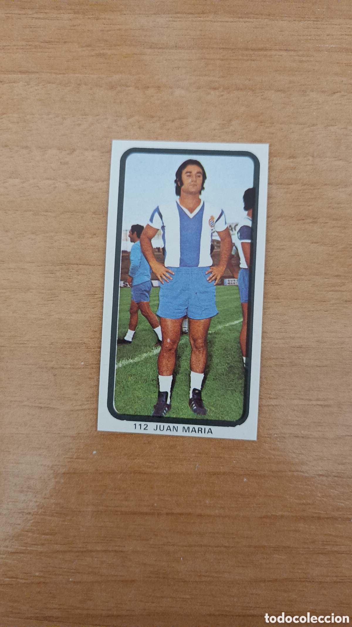 Cromos de f&uacute;tbol: JUAN MARIA Espa&ntilde;ol R.Romero 74.75 NUEVO