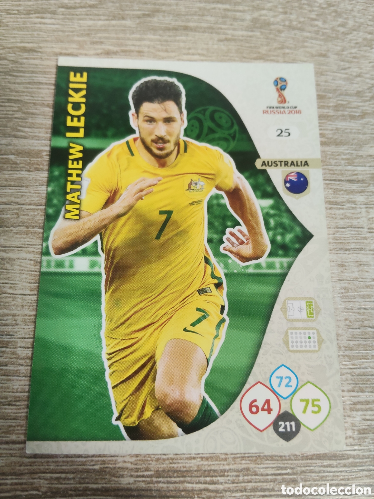 Cromos de f&uacute;tbol: Panini Adrenalyn mundial Rusia 2018 25 Mathew Leckie Australia