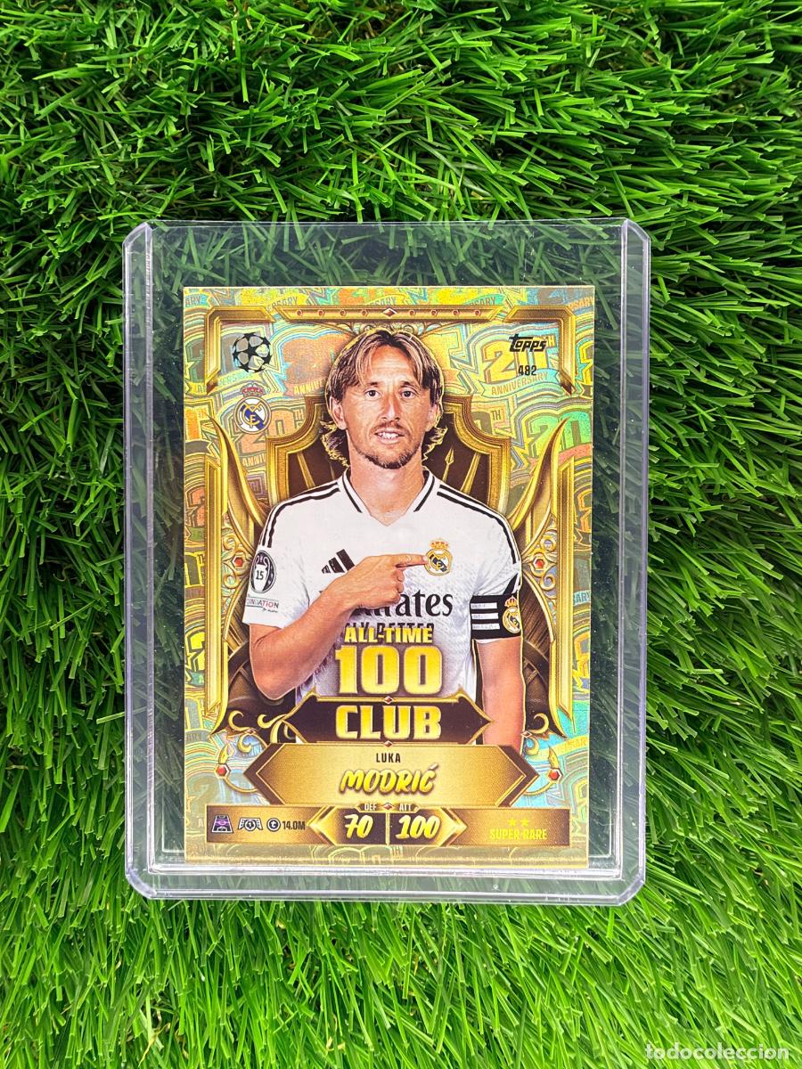 Cromos de f&uacute;tbol: N&ordm; 482 Luka Modric All-Time 100 Club Real Madrid CF Match Attax 26 27