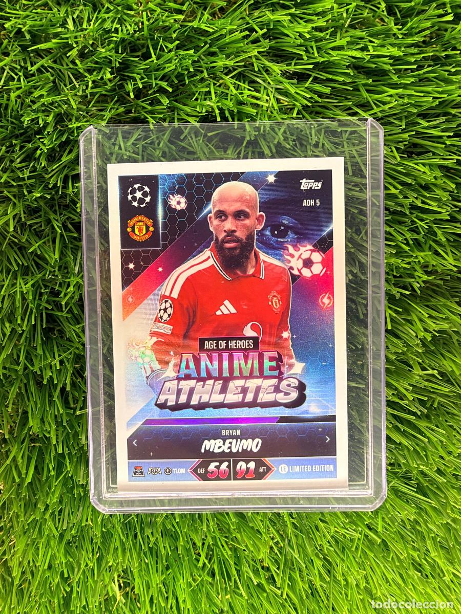 Cromos de f&uacute;tbol: N&ordm; AOH5 Bryan Mbeumo Limited Edition Anime Athletes Manchester United Match Attax 26 27