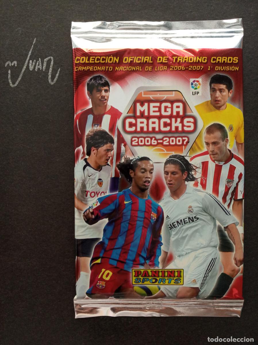 Cromos de f&uacute;tbol: SOBRE SIN ABRIR MEGACRACKS ⚽ PANINI &reg; 2006 2007 MGK 06 07 MEGA CRACKS RONALDO MESSI FC BARCELONA ?