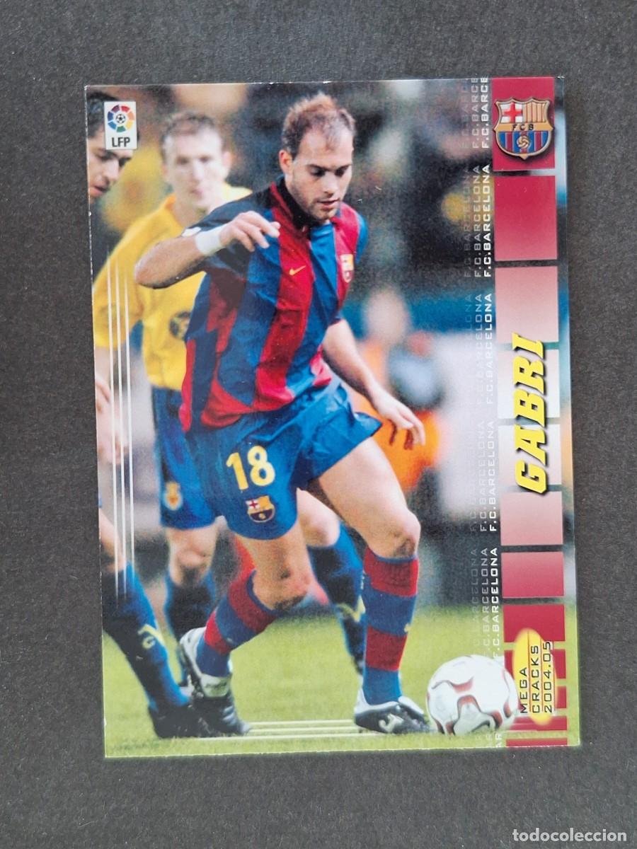 Cromos de f&uacute;tbol: L3 GABRI F. C. BARCELONA 58 PANINI MEGACRACKS 2004 2005 04 05