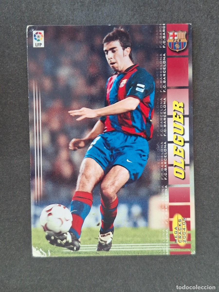 Cromos de f&uacute;tbol: L3 OLEGUER F. C. BARCELONA 60 PANINI MEGACRACKS 2004 2005 04 05
