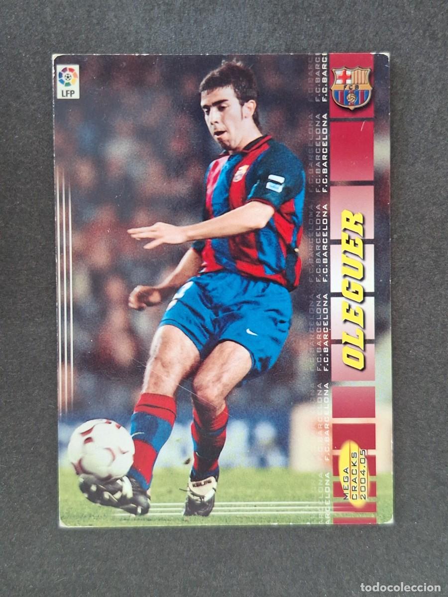Cromos de f&uacute;tbol: L3 OLEGUER F. C. BARCELONA 60 PANINI MEGACRACKS 2004 2005 04 05