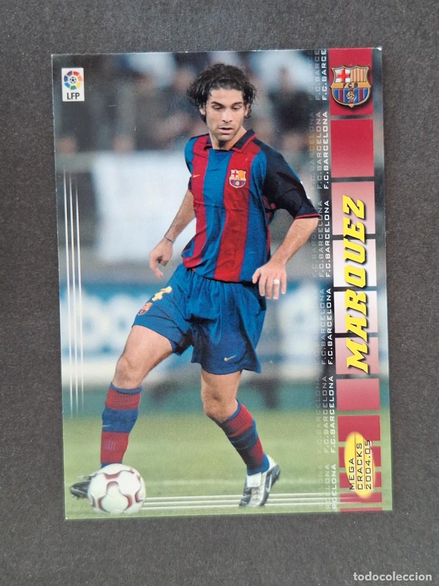 Cromos de f&uacute;tbol: L3 MARQUEZ F. C. BARCELONA 61 PANINI MEGACRACKS 2004 2005 04 05