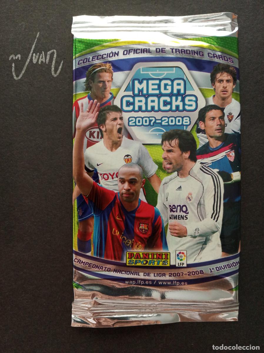 Cromos de f&uacute;tbol: SOBRE SIN ABRIR MEGACRACKS ⚽ PANINI &reg; 2007 2008 MGK 07 08 MEGA CRACKS RONALDO MESSI FC BARCELONA ?