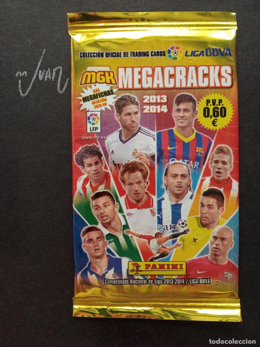 Cromos de f&uacute;tbol: SOBRE SIN ABRIR MEGACRACKS ⚽ PANINI &reg; 2013 2014 MGK 13 14 MEGA CRACKS MESSI BARCELONA ? REAL MADRID
