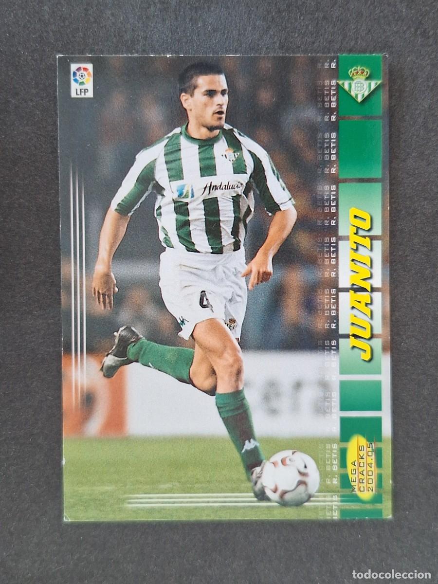 Cromos de f&uacute;tbol: L3 JUANITO REAL BETIS BALOMPIE 78 PANINI MEGACRACKS 2004 2005 04 05