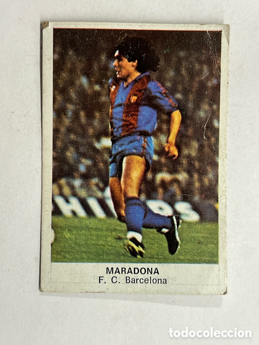 Cromos de f&uacute;tbol: MARADONA. FC Barcelona.. Futbol 84 Cromos Cano, sin pegar muy buen estado 1983