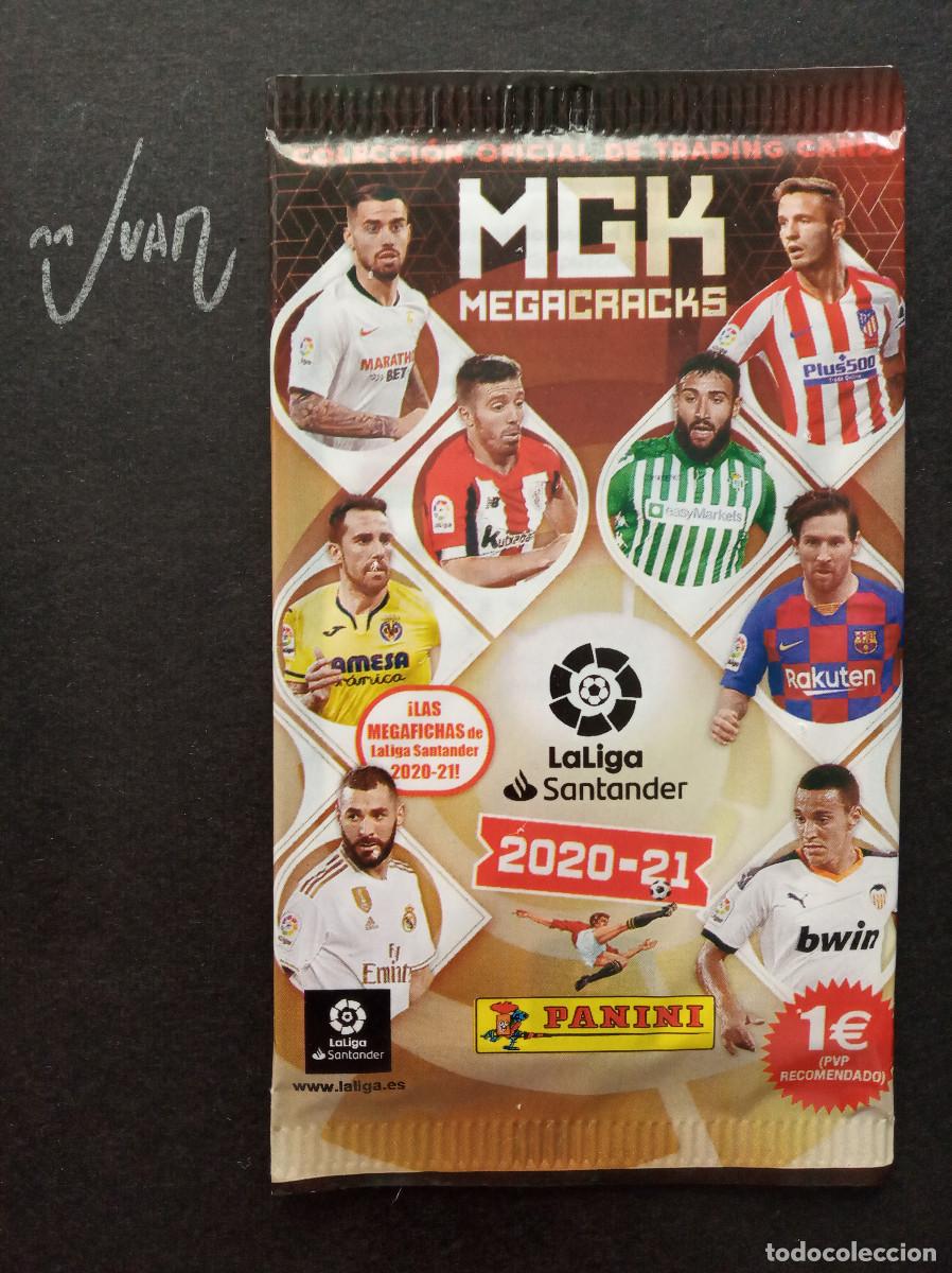 Cromos de f&uacute;tbol: SOBRE SIN ABRIR MEGACRACKS ⚽ PANINI &reg; 2020 2021 MGK 20 21 MEGA CRACKS MESSI BARCELONA ? REAL MADRID
