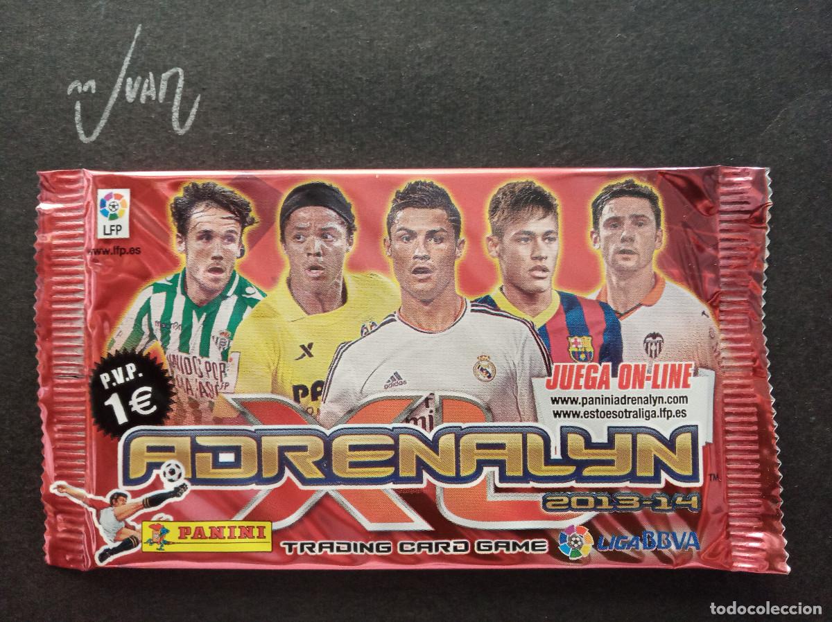 Cromos de f&uacute;tbol: SOBRE SIN ABRIR ADRENALYN VERSION 2 ⚽ PANINI &reg; 2013 2014 LIGA 13 14 CRISTIANO RONALDO MADRID MESSI ?