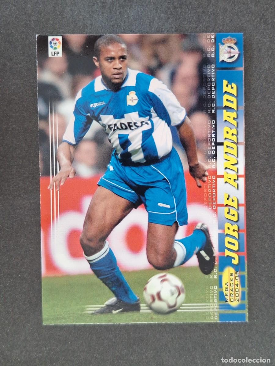 Cromos de f&uacute;tbol: L3 JORGE ANDRADE DEPORTIVO DE LA CORU&Ntilde;A 95 PANINI MEGACRACKS 2004 2005 04 05