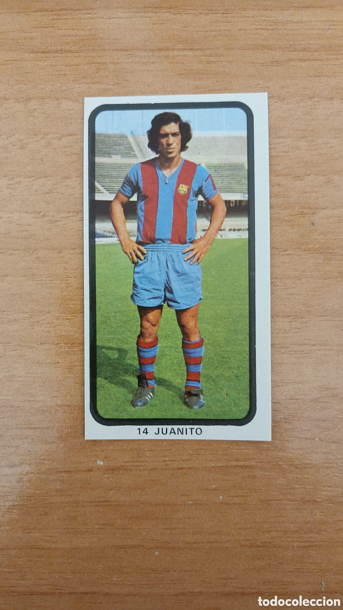 Cromos de f&uacute;tbol: JUANITO Barcelona R.Romero 74.75 NUEVO