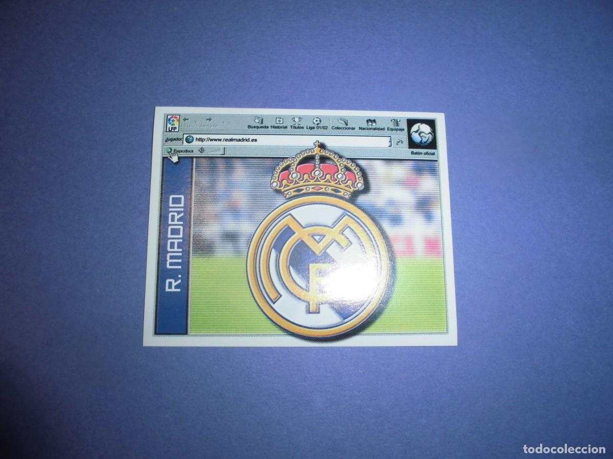 Cromos de Futebol: CROMO DE FUTBOL: ESCUDO - REAL MADRID - EDICIONES ESTE. LIGA 2001 - 2002. 01/02.