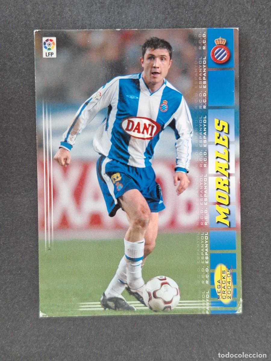 Cromos de f&uacute;tbol: L3 MORALES R. C. D. ESPA&Ntilde;OL 118 PANINI MEGACRACKS 2004 2005 04 05