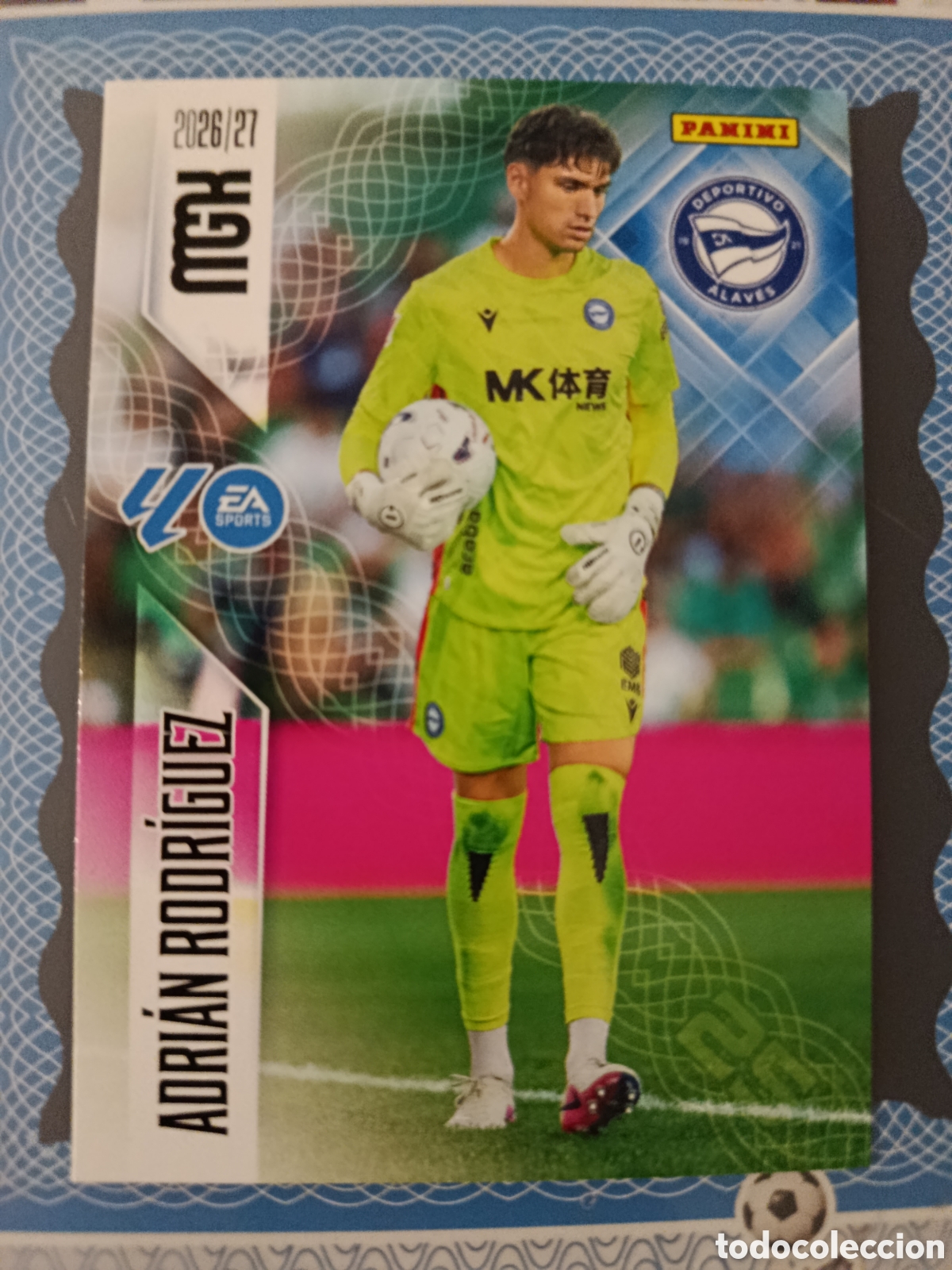Cromos de f&uacute;tbol: MEGACRACKS 2026 2027 - PANINI - N⁰ 21 ADRI&Aacute;N RODR&Iacute;GUEZ DEPORTIVO ALAVES