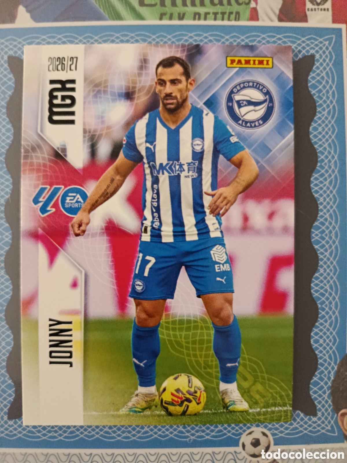 Cromos de f&uacute;tbol: MEGACRACKS 2026 2027 - PANINI - N⁰ 22 JONNY DEPORTIVO ALAVES