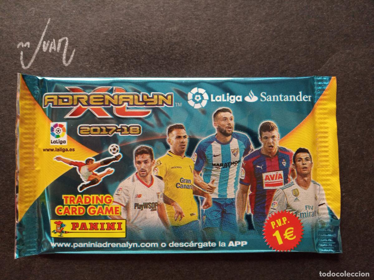 Cromos de f&uacute;tbol: SOBRE SIN ABRIR ADRENALYN VERSION 2 ⚽ PANINI &reg; 2017 2018 LIGA 17 18 CRISTIANO RONALDO MADRID MESSI ?