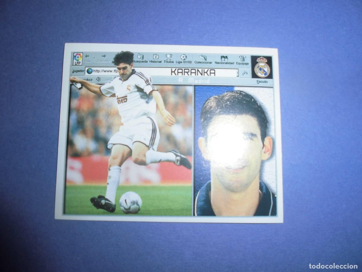 Cartes &agrave; collectionner de Football: CROMO DE FUTBOL: KARANKA - REAL MADRID - EDICIONES ESTE. LIGA 2001 - 2002. 01/02.