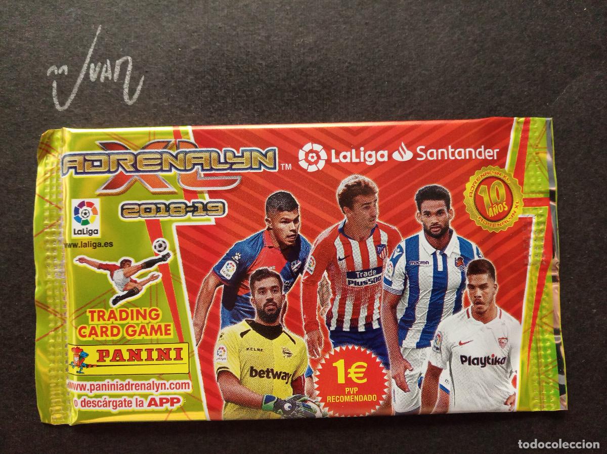 Cromos de f&uacute;tbol: SOBRE SIN ABRIR ADRENALYN VERSION 3 ⚽ PANINI &reg; 2018 2019 LIGA 18 19 GRIEZMANN MADRID BAR&Ccedil;A MESSI ?