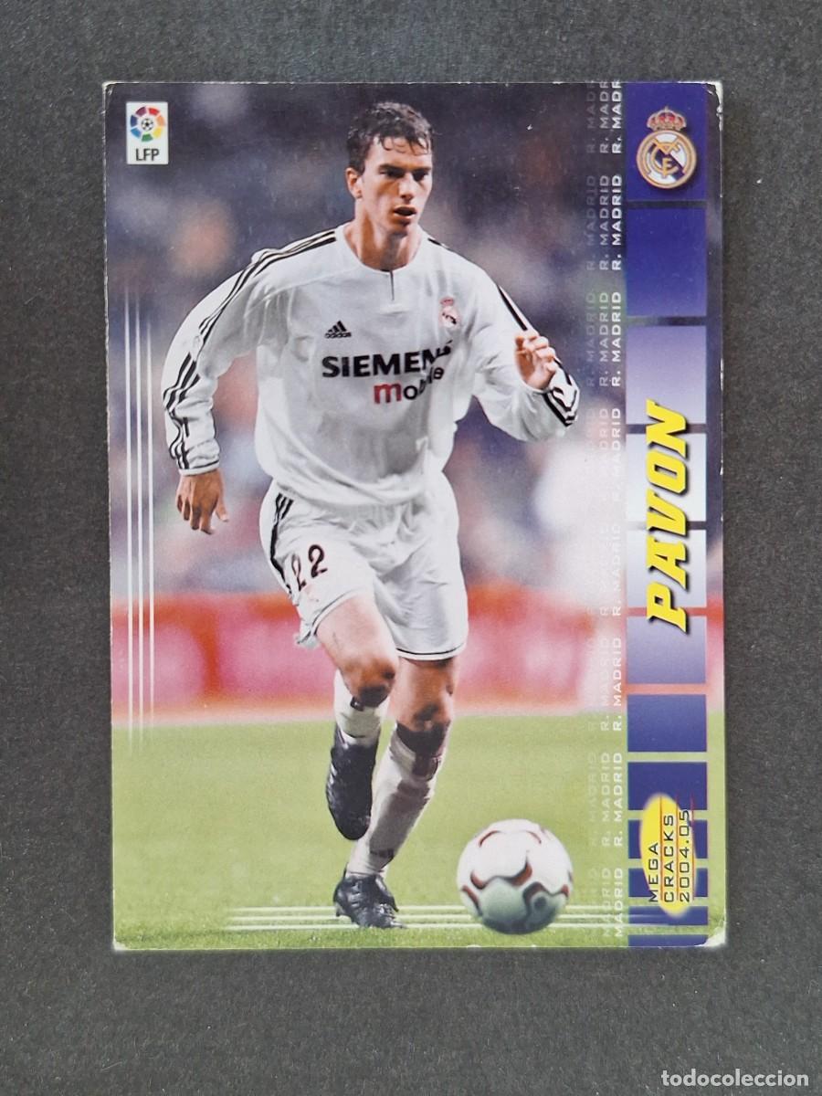 Cromos de f&uacute;tbol: L3 PAVON REAL MADRID 168 PANINI MEGACRACKS 2004 2005 04 05